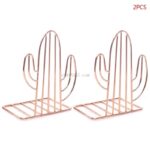 Serre-livres original en métal en forme de cactus A