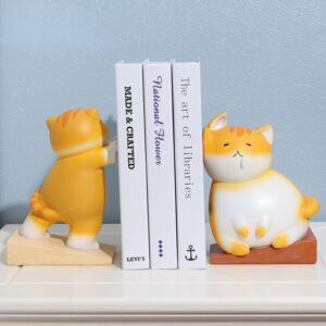 Serre-livres original en résine en forme de chat Garfield_1